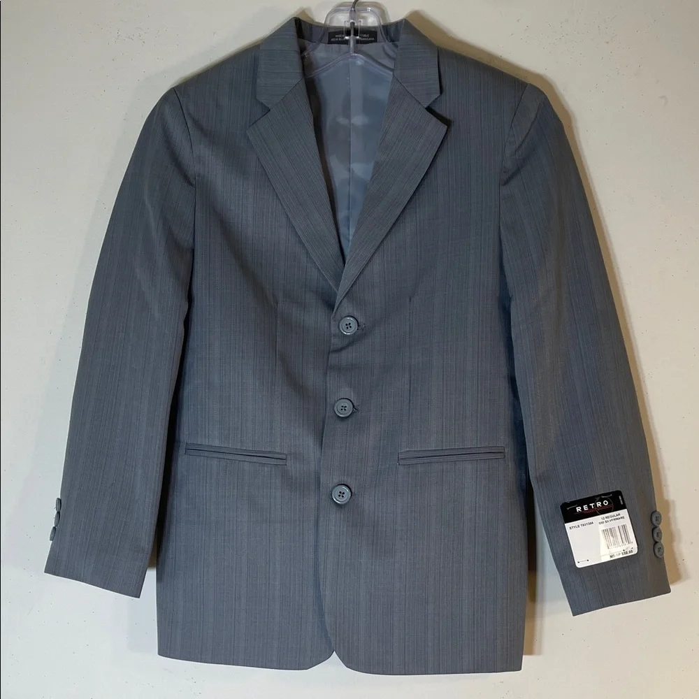 NWT. Retro Boy’s Three-Button Blazer.  12 Regular